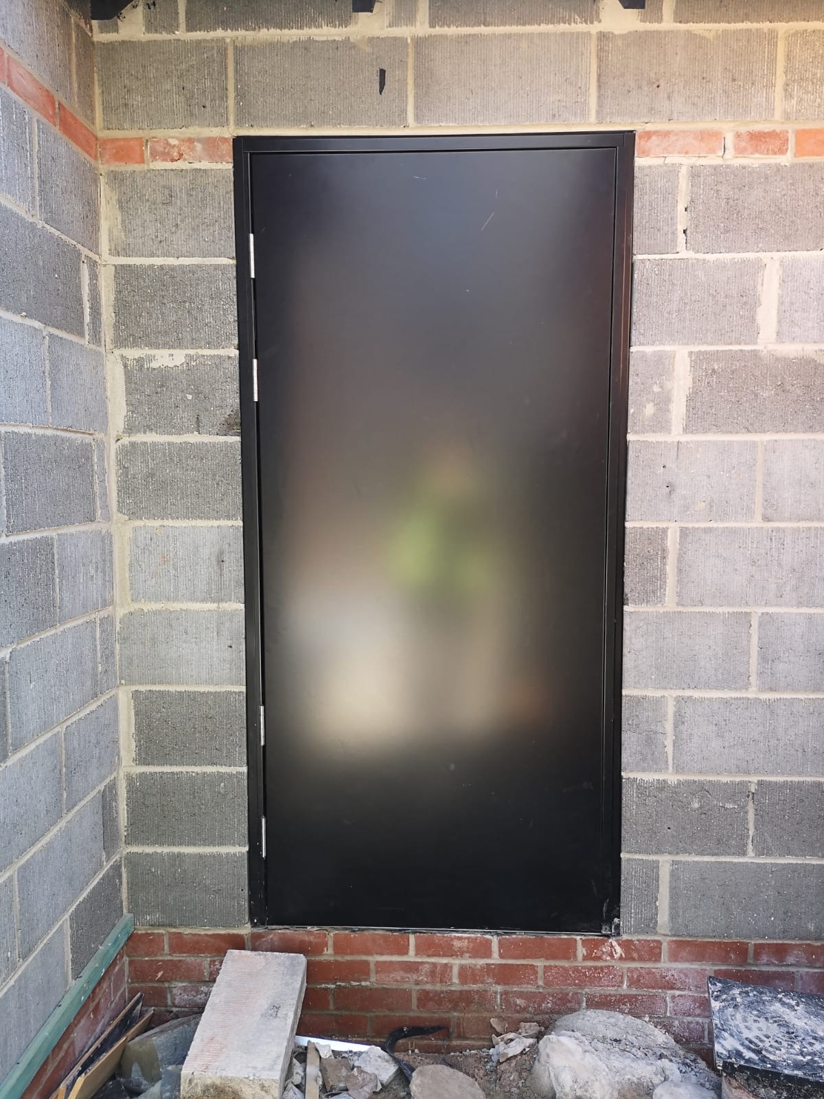 Industrial door installation
